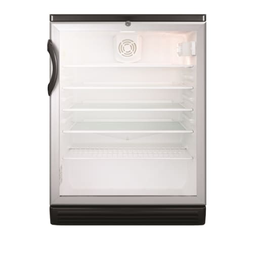Summit Freestanding Beverage Refrigerator, 5.5 Cu Ft, Auto Defrost, Glass Door w/ Black Cabinet
